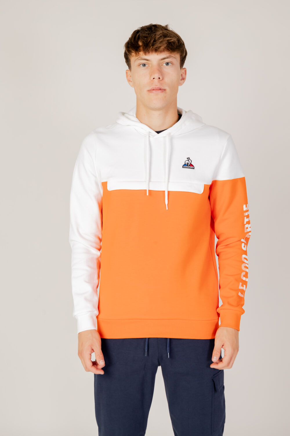 Felpa con cappuccio LE COQ SPORTIF - Arancione - Foto 5