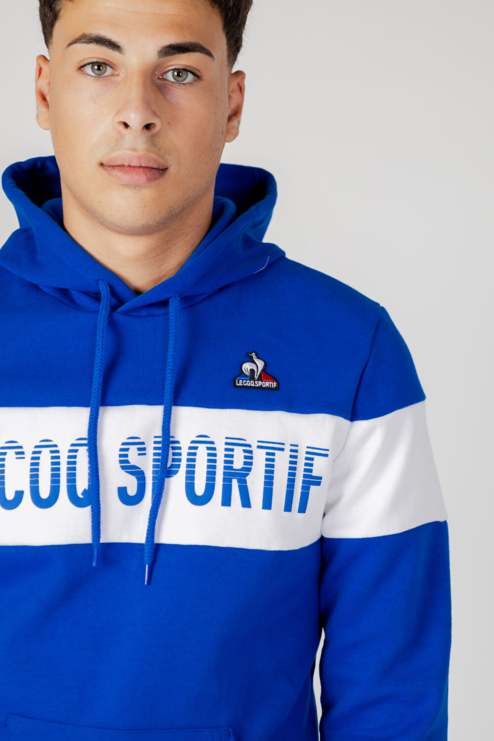 Felpa con cappuccio LE COQ SPORTIF bah hoody Azzurro - Foto 4