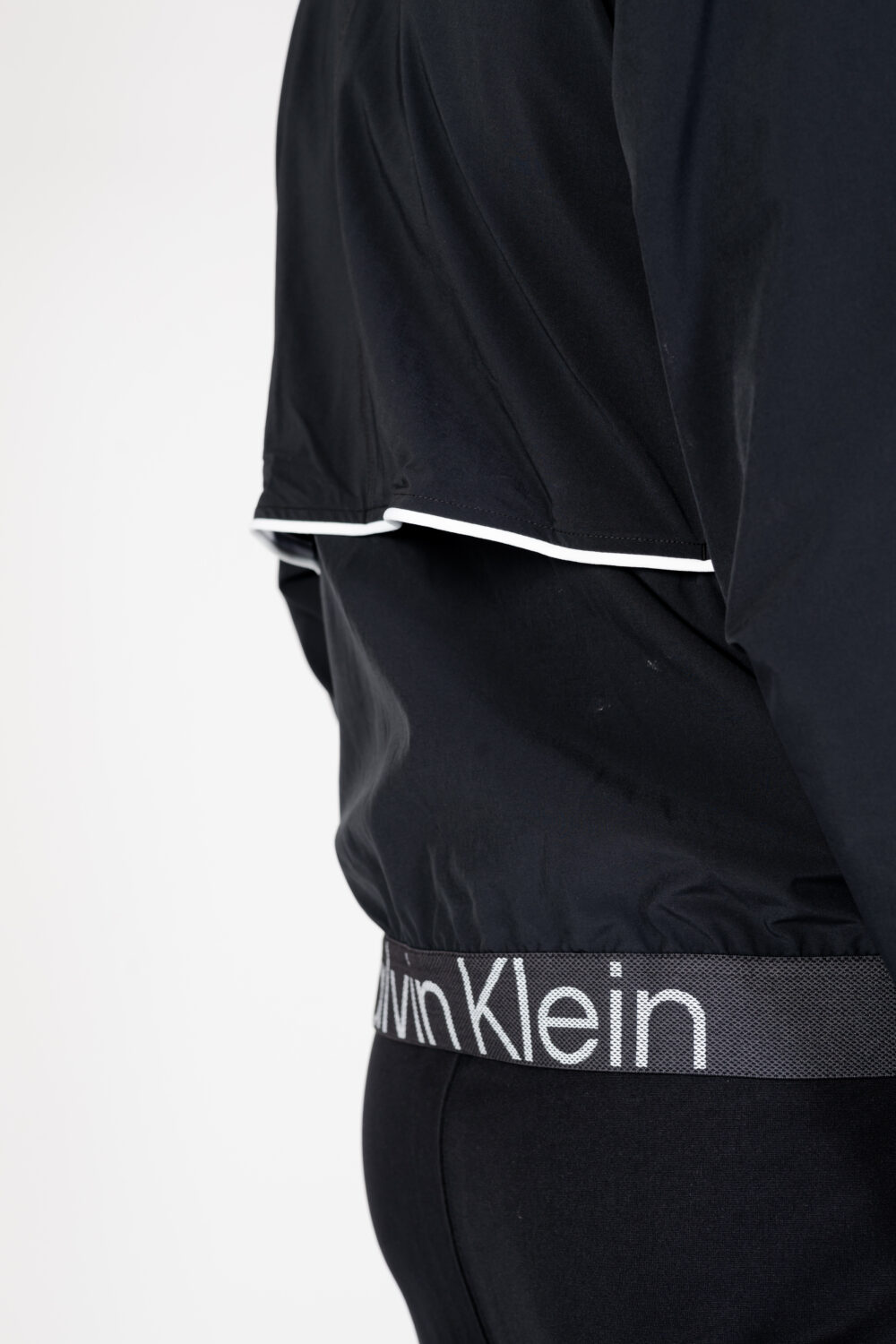 Felpa senza cappuccio Calvin Klein Sport wo - woven jacket Nero - Foto 6