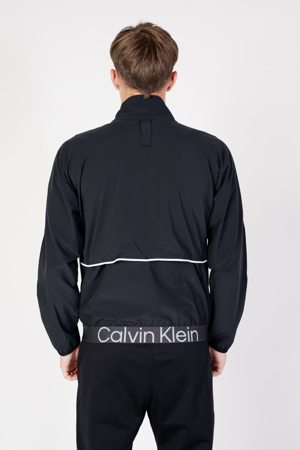 Felpa senza cappuccio Calvin Klein Sport wo - woven jacket Nero - Foto 8