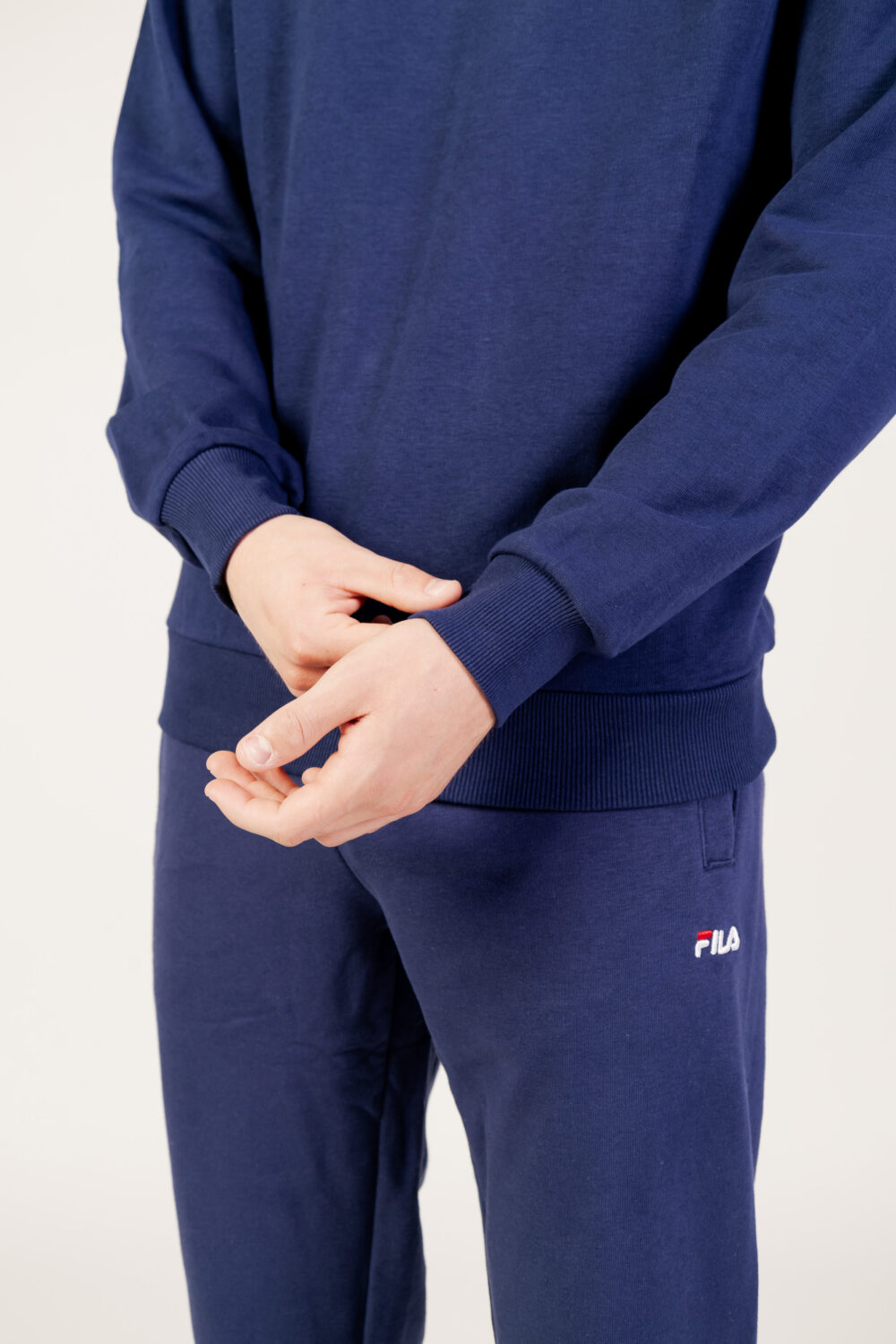 Felpa senza cappuccio Fila brustem crew sweat Blu - Foto 4