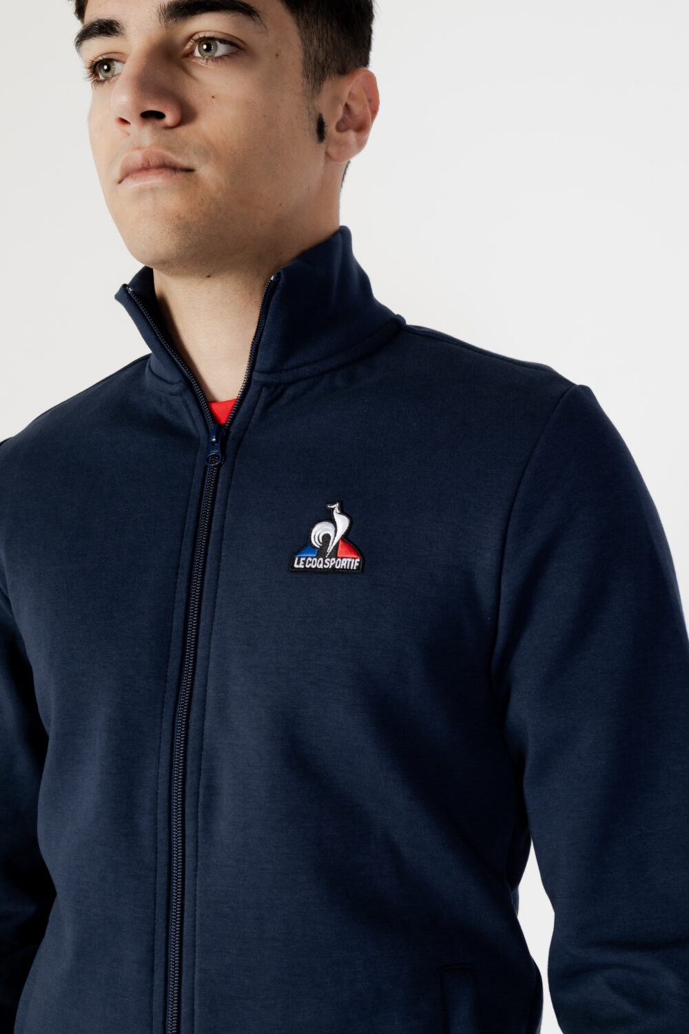 Felpa senza cappuccio LE COQ SPORTIF ess fz n°4 Blu marine - Foto 3