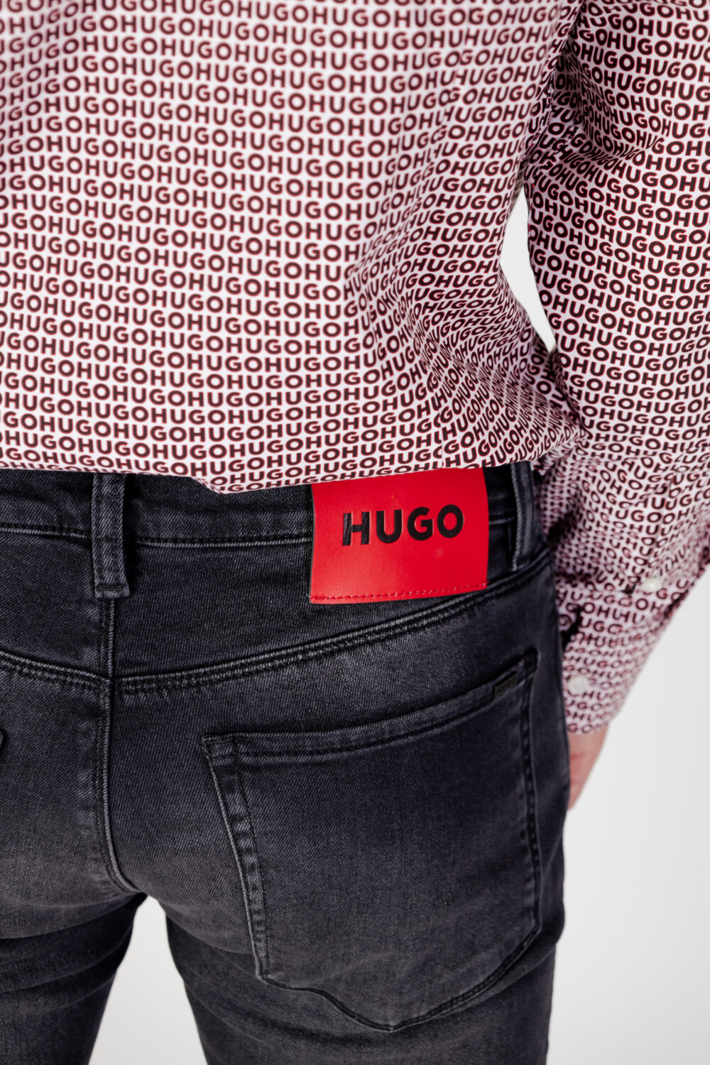 Jeans slim Hugo hugo 734 Nero - Foto 4