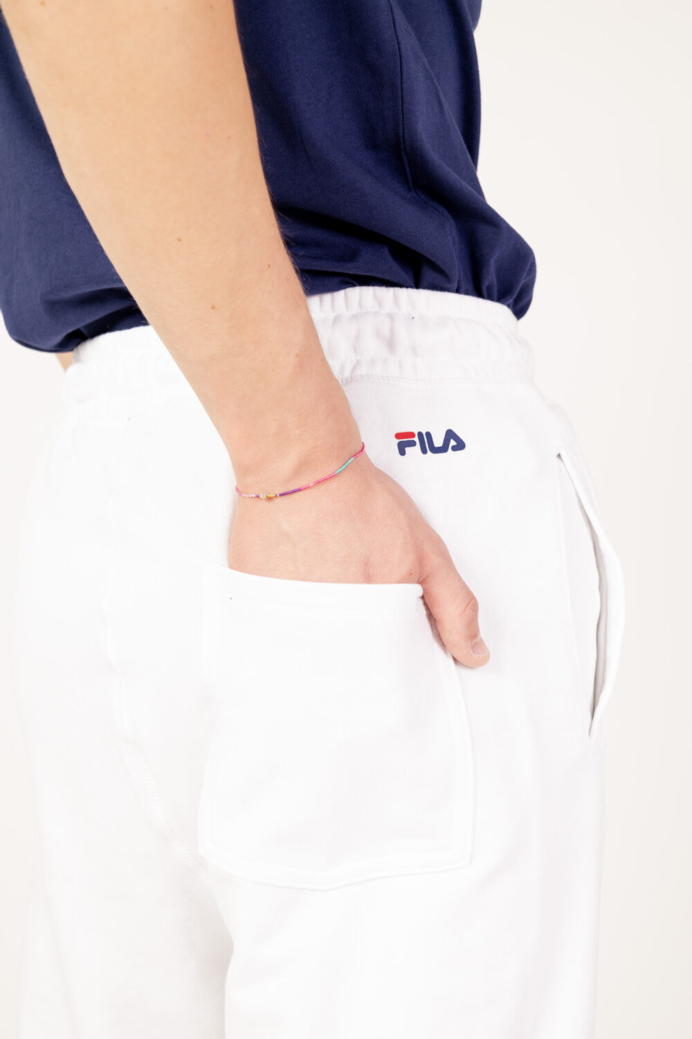 Pantaloni sportivi Fila bronte Bianco - Foto 4
