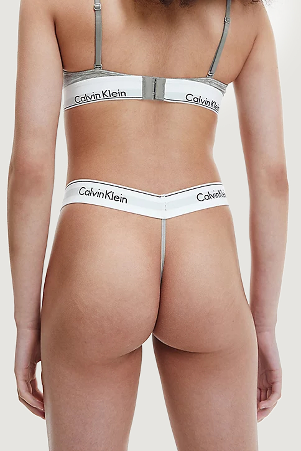 Slip e perizoma Calvin Klein Underwear string thong Grigio - Foto 4