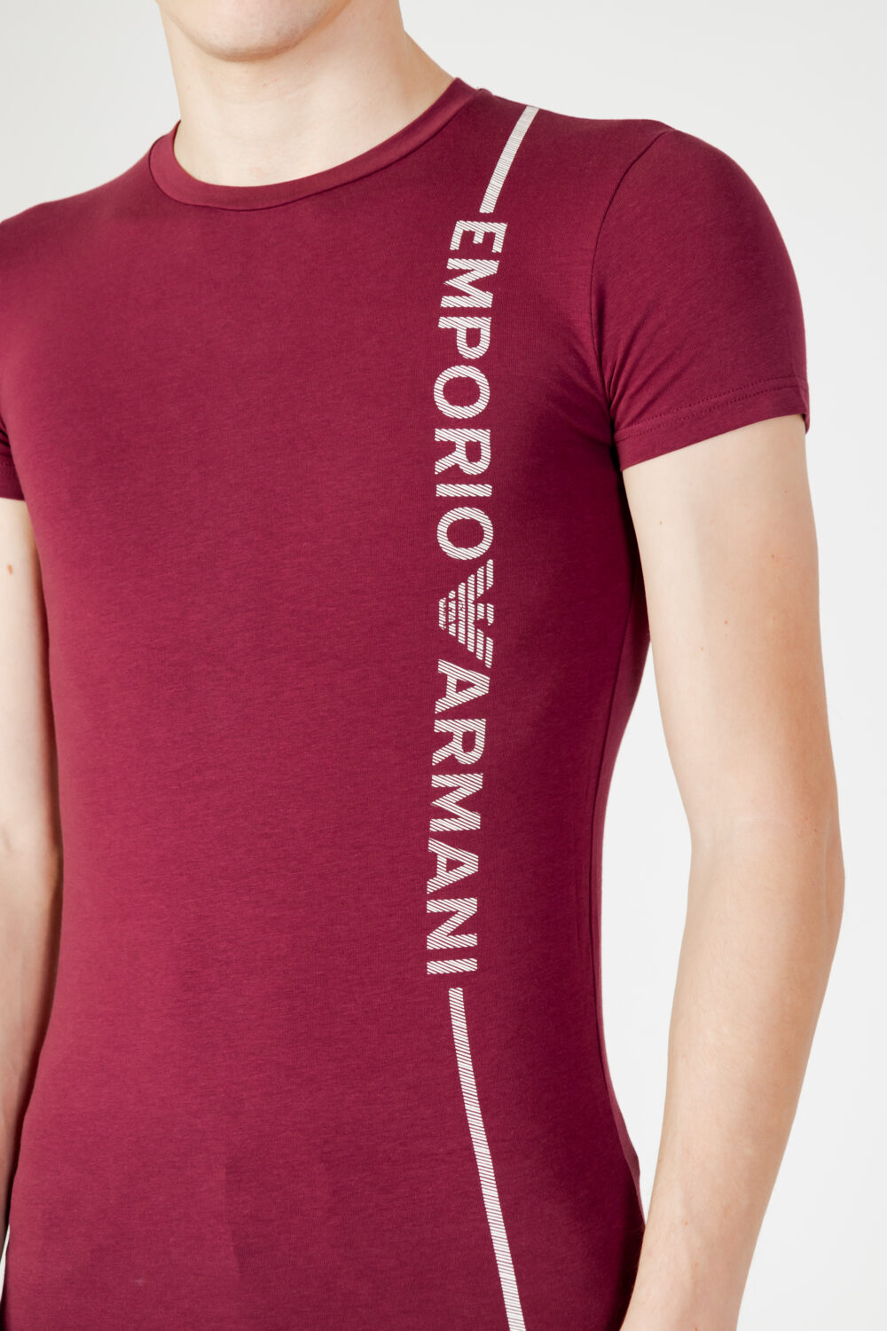 T-shirt intimo Emporio Armani Underwear crew neck s/sleeve Bordeaux - Foto 2