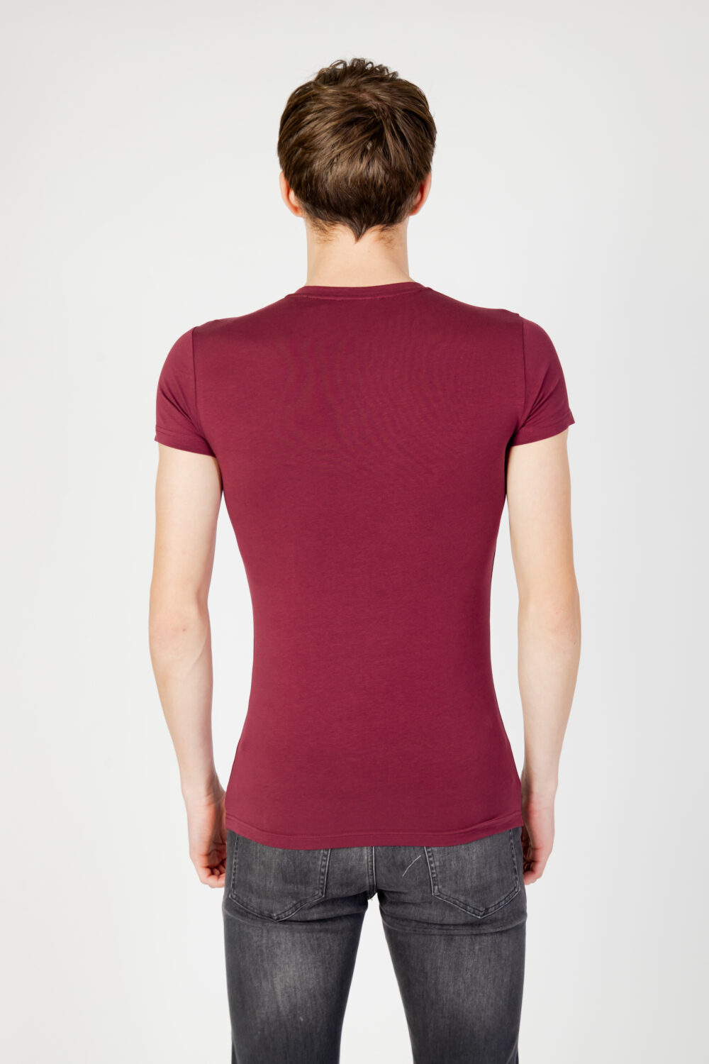 T-shirt intimo Emporio Armani Underwear crew neck s/sleeve Bordeaux - Foto 3