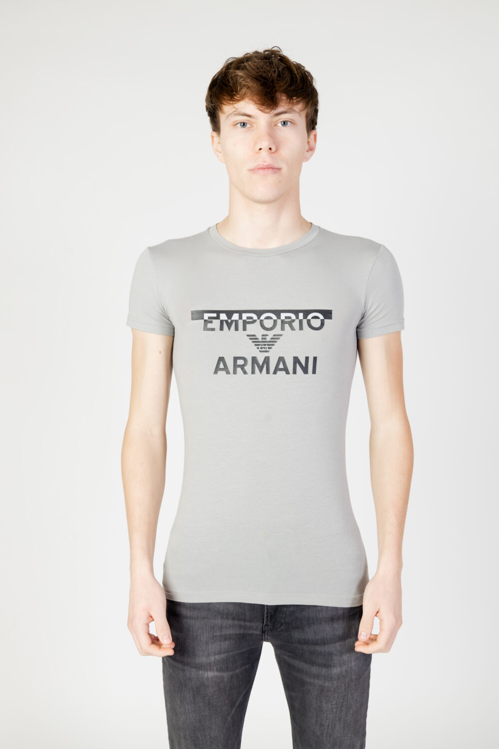 T-shirt intimo Emporio Armani Underwear crew neck s/sleeve Grigio - Foto 4