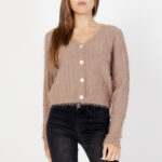 Cardigan Vero Moda vmlapoilu ls v-neck boo rep Marrone - Foto 1