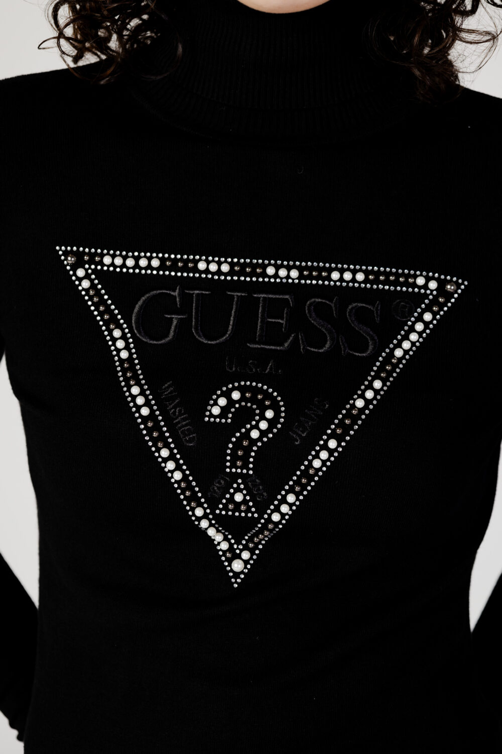 Dolcevita Guess ls tn gisele logo swtr Nero - Foto 2