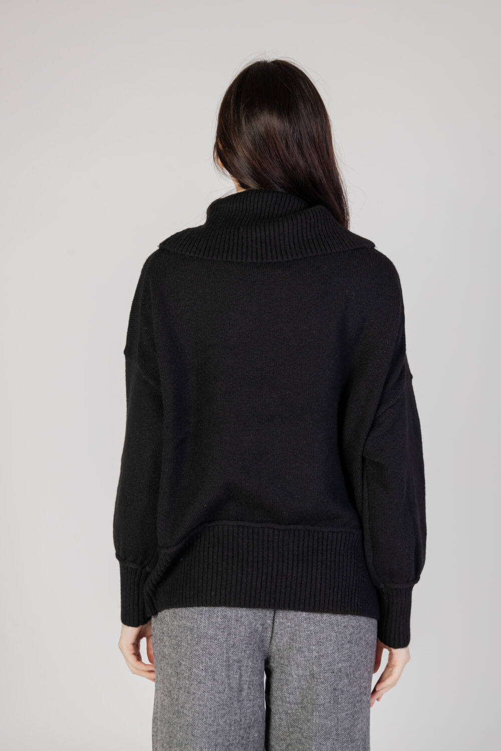 Dolcevita Only onlhazel ls cowlneck bf knt Nero - Foto 3