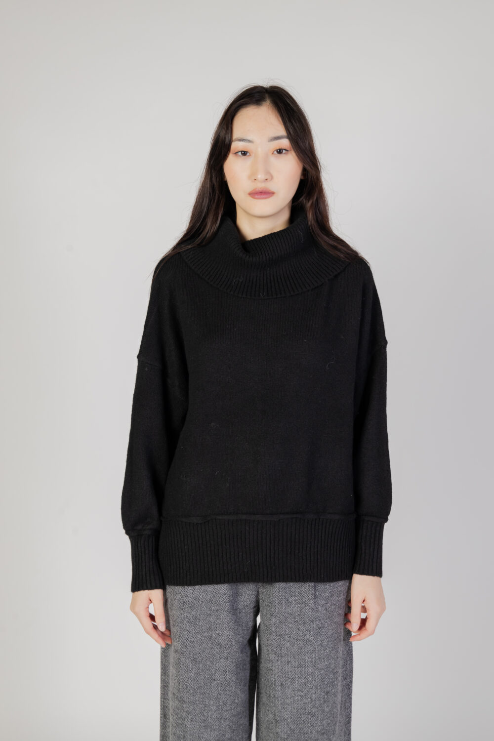 Dolcevita Only onlhazel ls cowlneck bf knt Nero - Foto 5