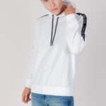 Felpa con cappuccio Calvin Klein Jeans logo tape hoodie Bianco - Foto 1