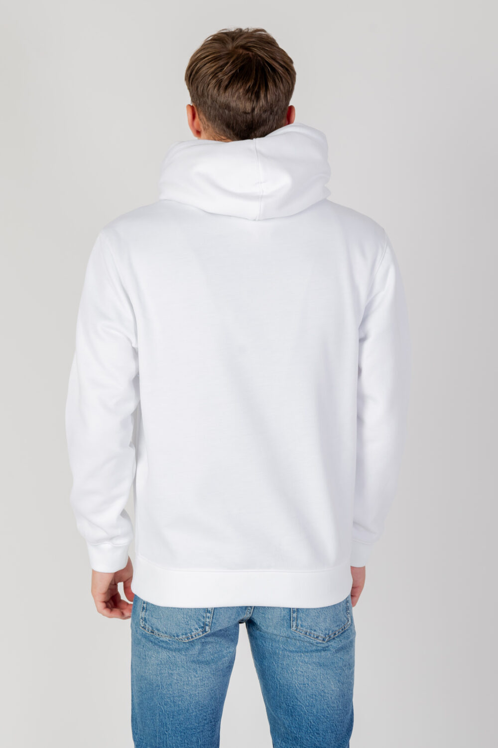 Felpa con cappuccio Calvin Klein Jeans logo tape hoodie Bianco - Foto 5