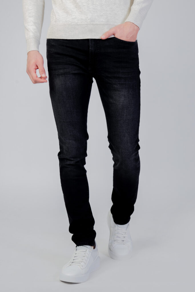 Jeans skinny GAS sax zip rev Black Jeans