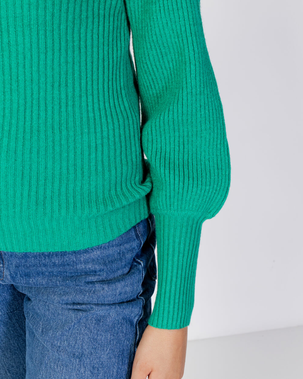 Maglione Only onlkatia l/s highneck cc knt Verde - Foto 3