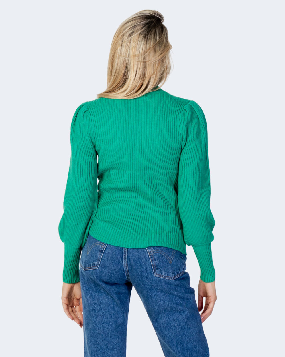 Maglione Only onlkatia l/s highneck cc knt Verde - Foto 4