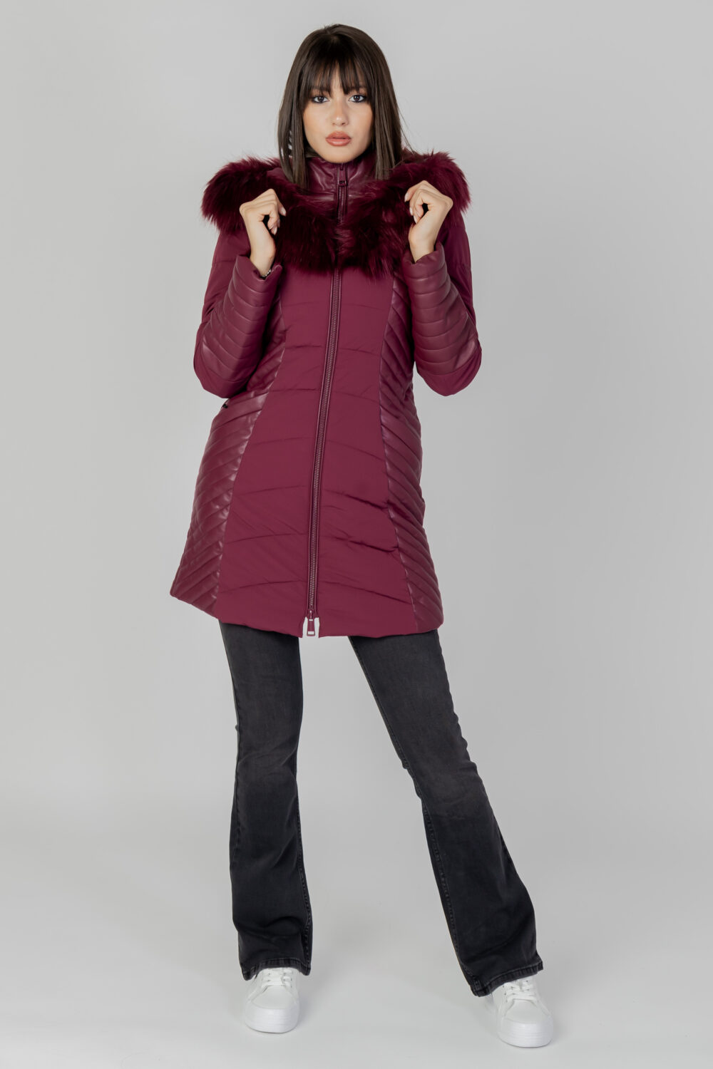 Piumino Guess new oxana jacket Bordeaux - Foto 2