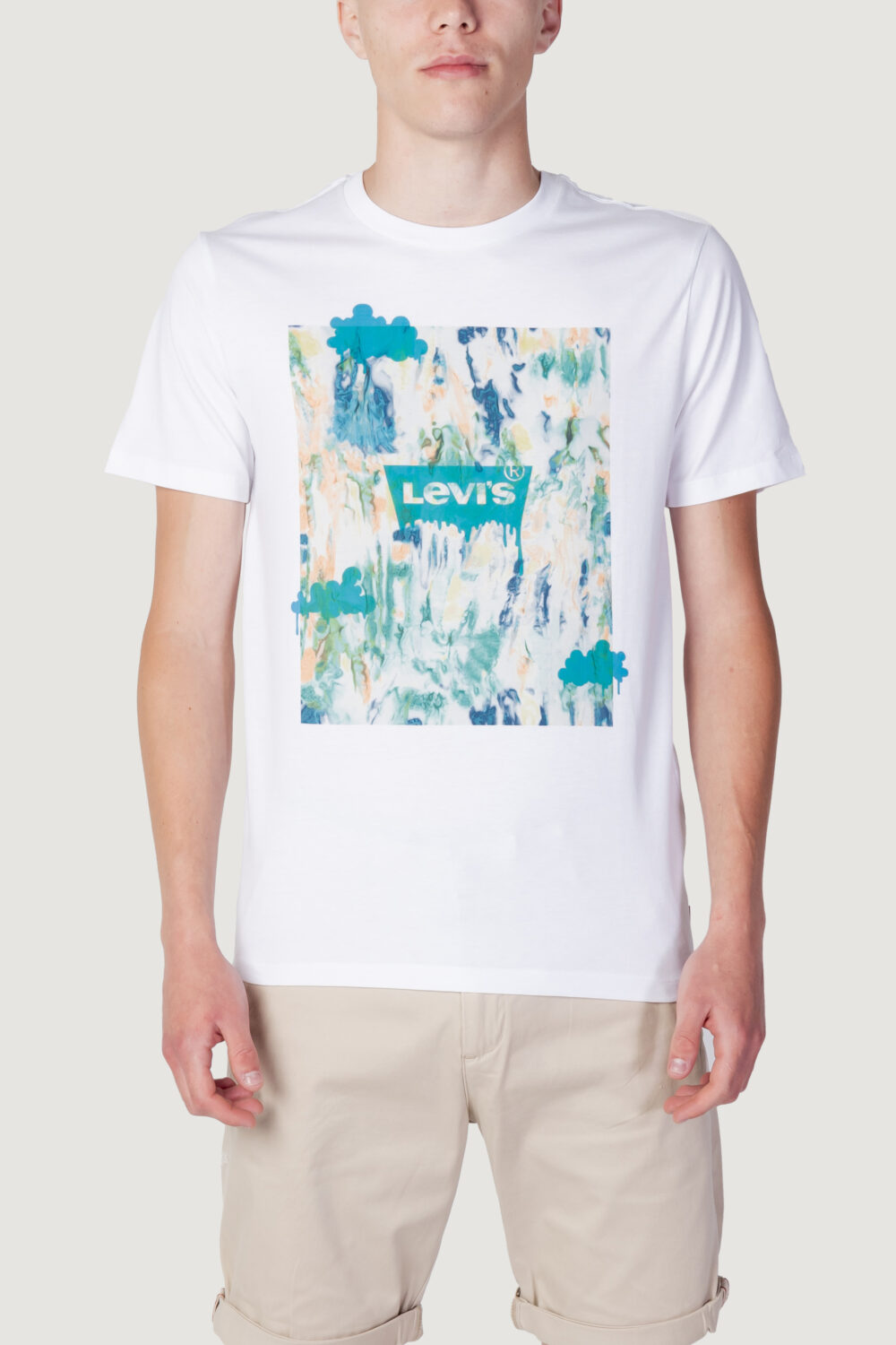 T-shirt Levi's® graphic crewneck Bianco - Foto 5