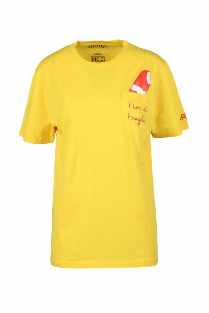 T-shirt SAINT BARTH MC2  Giallo