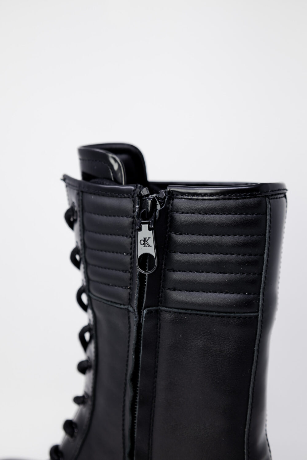 Anfibi Calvin Klein Jeans flatform knee boot l Nero - Foto 7