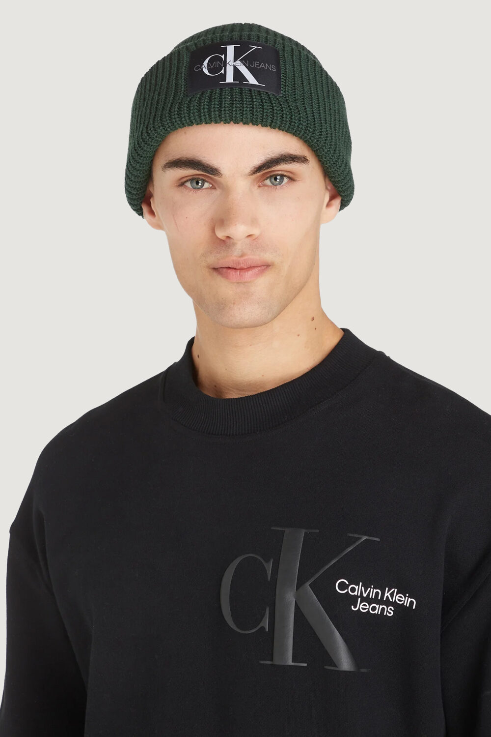 Berretto Calvin Klein Jeans monogram beanie Forest - Foto 1