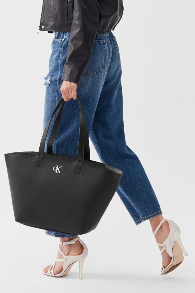 Borsa Calvin Klein Jeans minimal monogram Nero