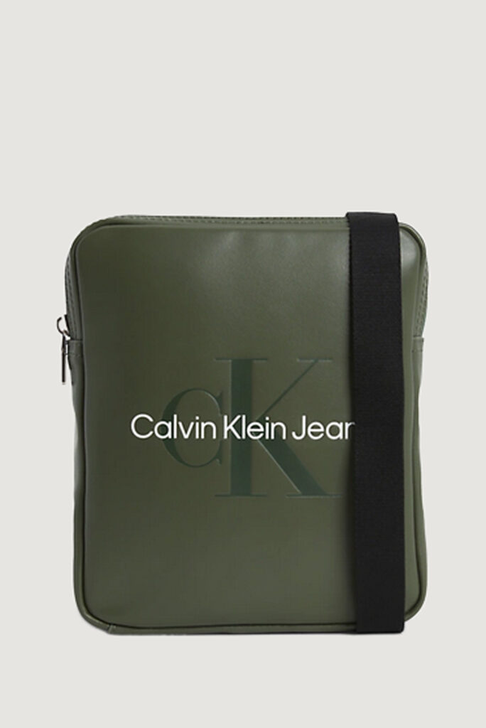 Borsa Calvin Klein Jeans monogram soft reporter18 Verde Oliva
