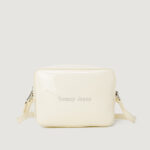 Borsa Tommy Hilfiger Jeans must camera patent Panna - Foto 1