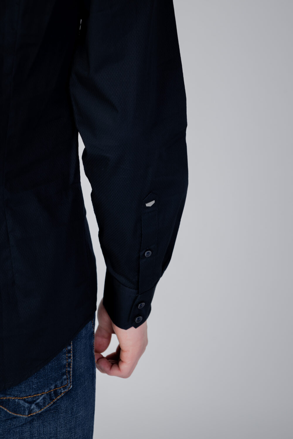Camicia manica lunga Antony Morato napoli slim fit in tessuto Blu - Foto 6