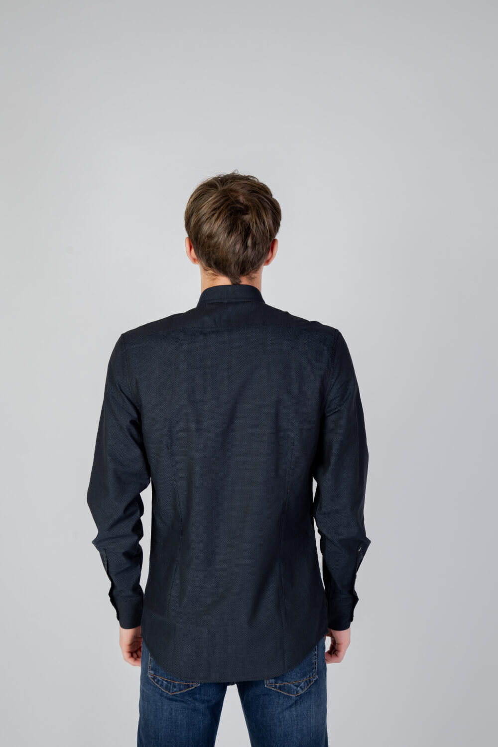 Camicia manica lunga Antony Morato napoli slim fit Blu - Foto 7