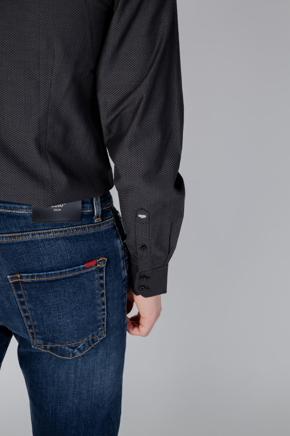 Camicia manica lunga Antony Morato napoli slim fit Grigio - Foto 4