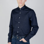 Camicia manica lunga Calvin Klein twill 2 color print Blu - Foto 1