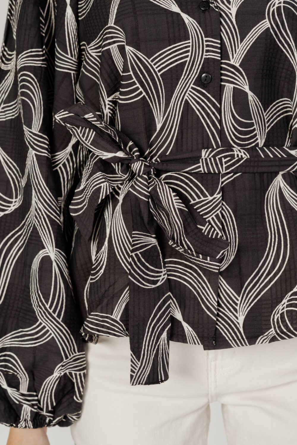 Camicia manica lunga Vila Clothes viprallo l/s top Nero - Foto 2