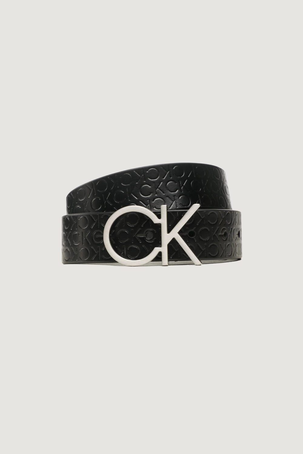 Cinta Calvin Klein re-lock ck logo belt 30mm Nero - Foto 1