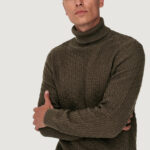 Dolcevita Only & Sons onskay reg roll neck knit Marrone - Foto 1