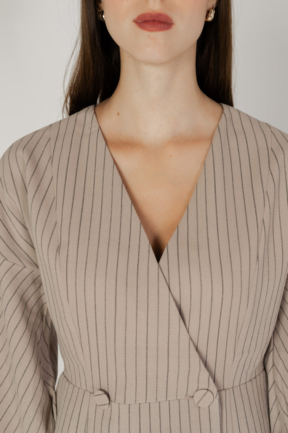 Giacca Aware vmgrace v-neck 7/8 blazer vma Beige - Foto 8