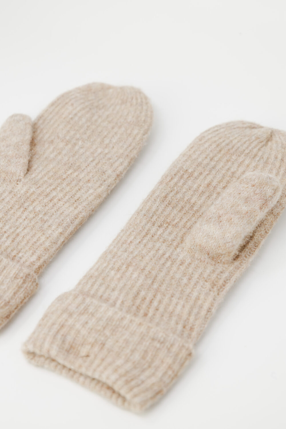 Guanti Vero Moda vmluca rib mittens ga Beige - Foto 2