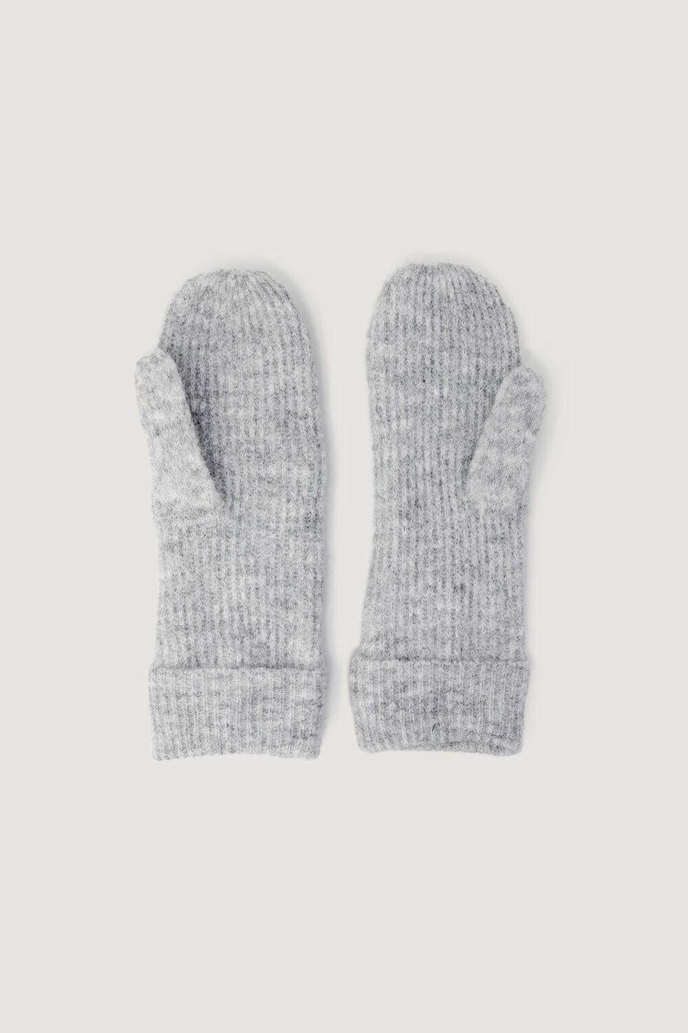 Guanti Vero Moda vmluca rib mittens ga Grigio Chiaro - Foto 3