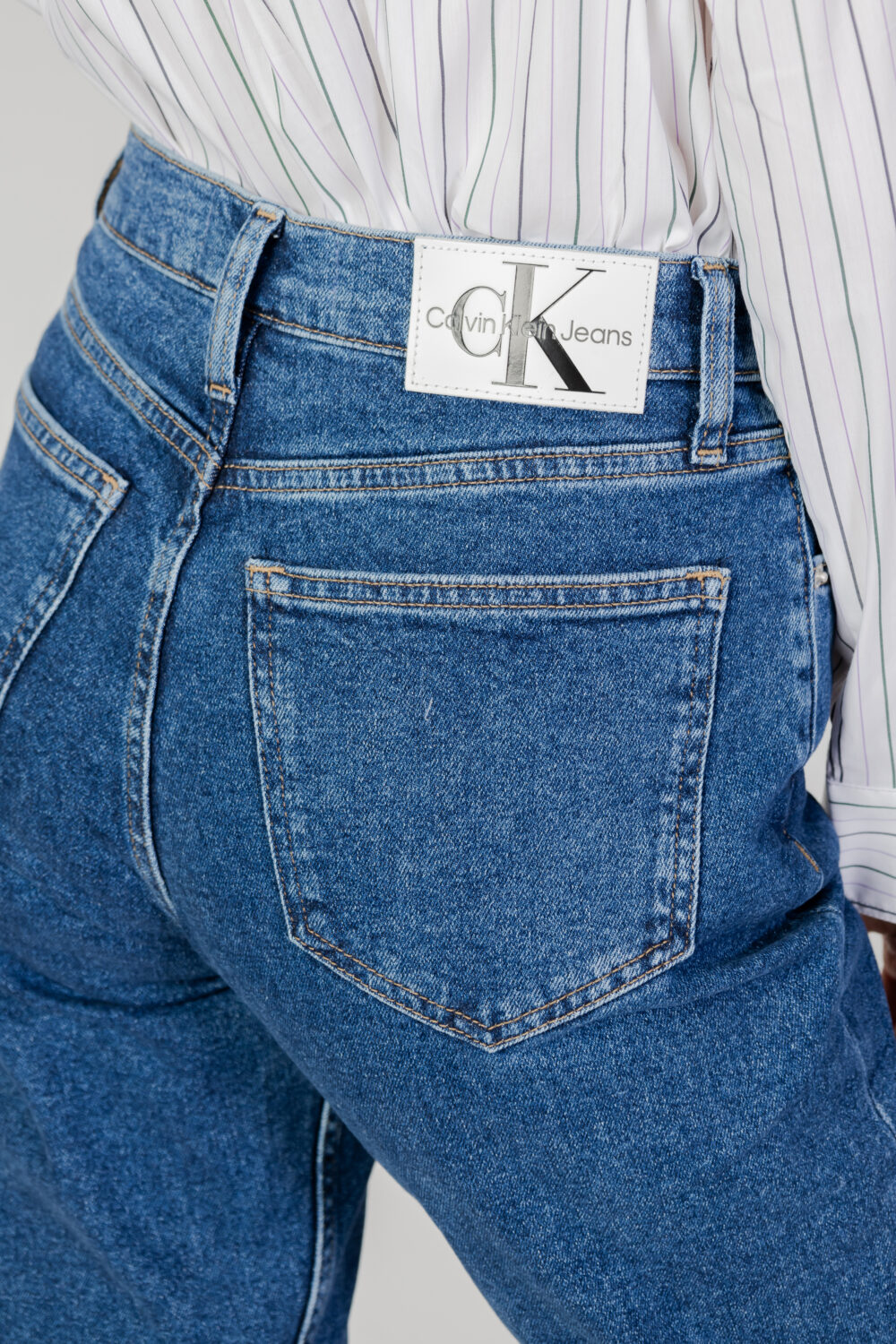 Jeans slim Calvin Klein Jeans authentic strai Denim - Foto 4