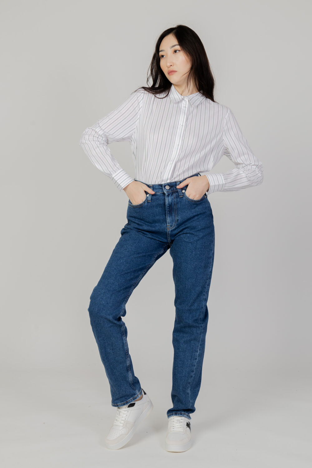 Jeans slim Calvin Klein Jeans authentic strai Denim - Foto 5