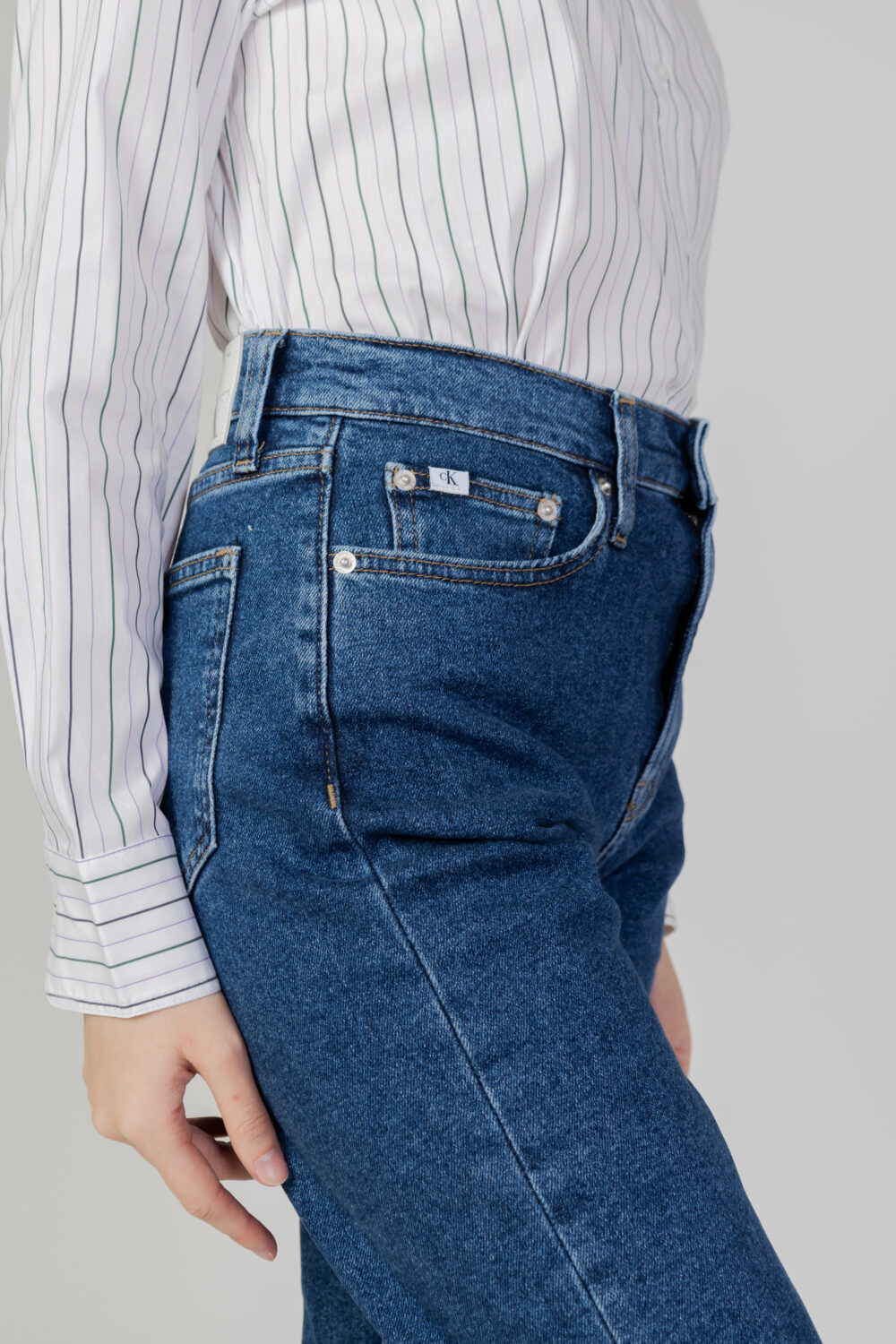 Jeans slim Calvin Klein Jeans authentic strai Denim - Foto 7
