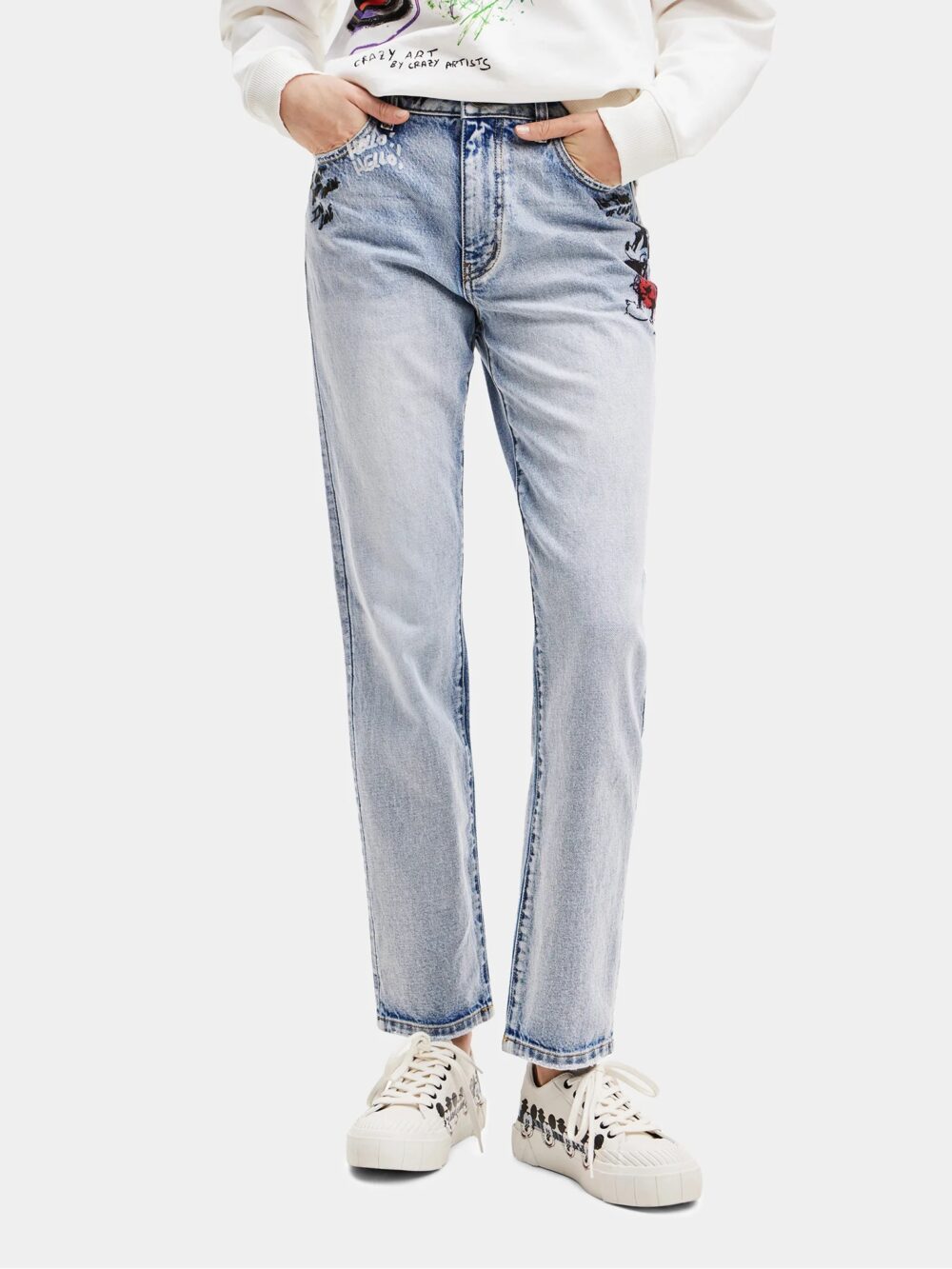 Jeans slim Desigual mickey rock Denim - Foto 1