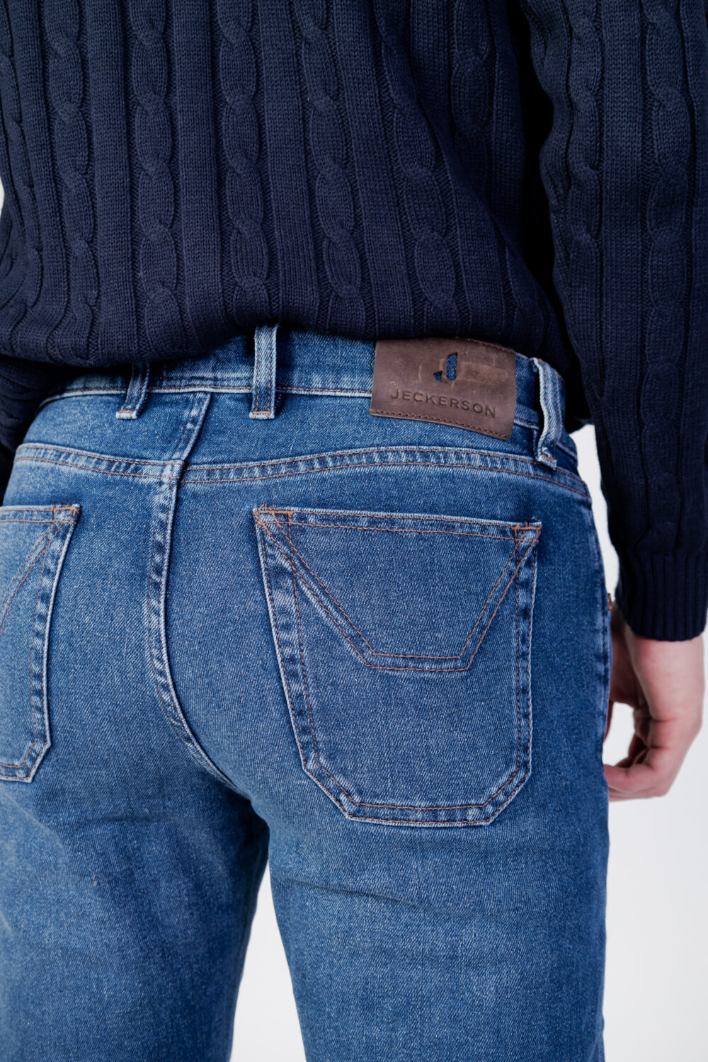 Jeans slim Jeckerson john 5tasche toppe Denim - Foto 4