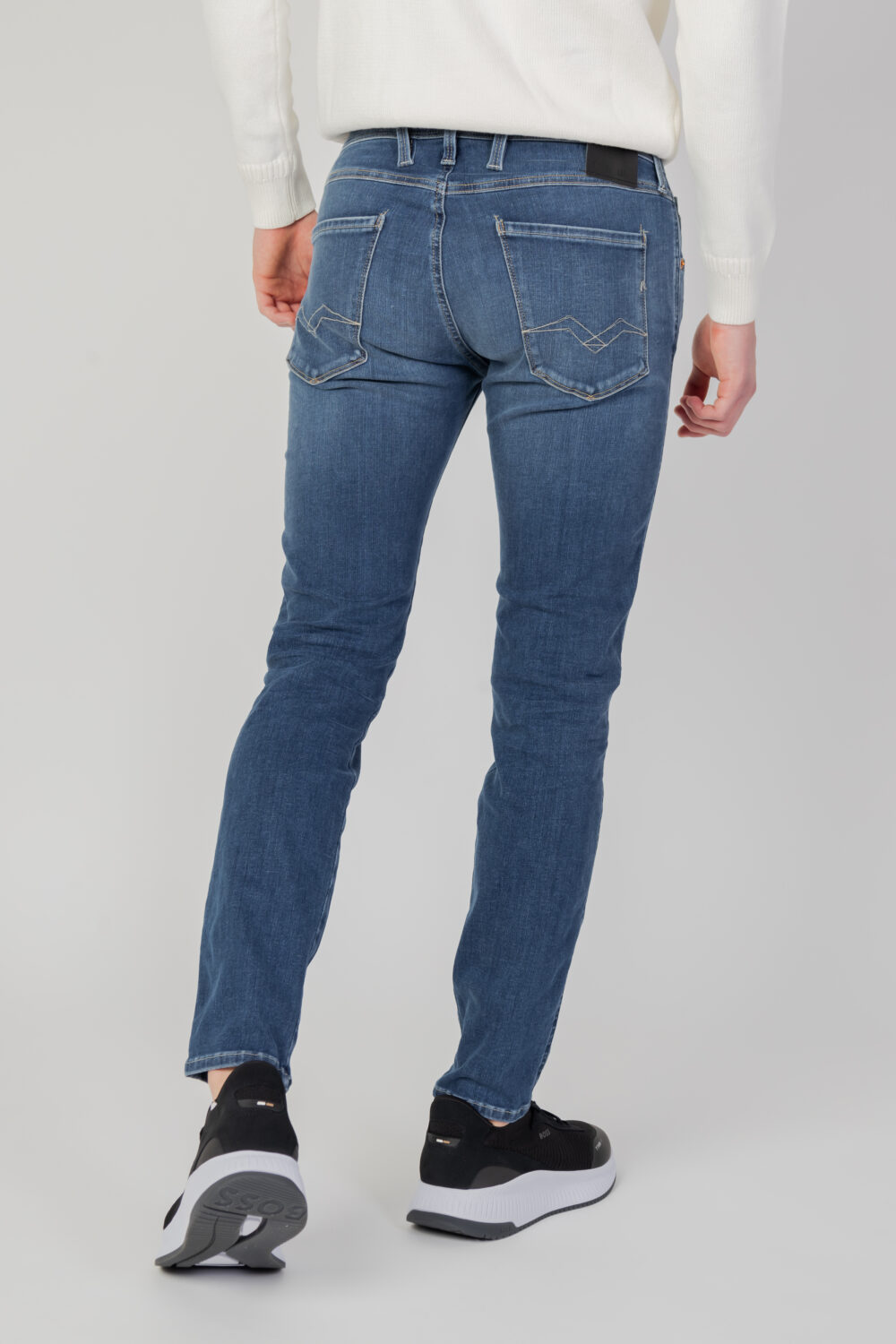 Jeans slim Replay anbass Blu - Foto 3