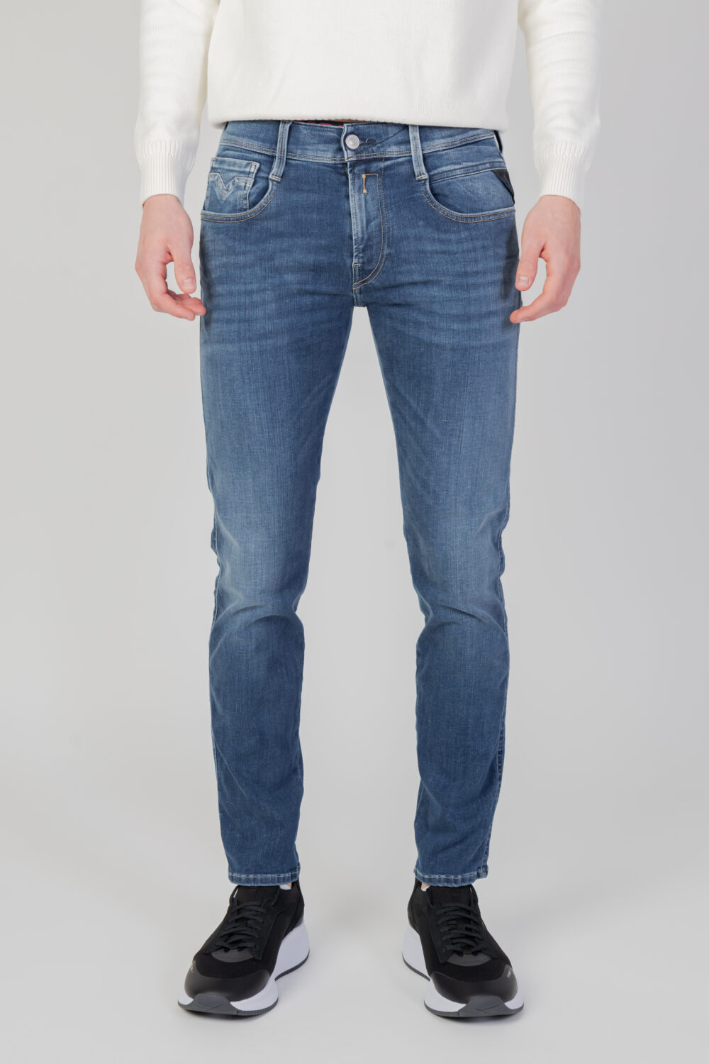 Jeans slim Replay anbass Blu - Foto 6