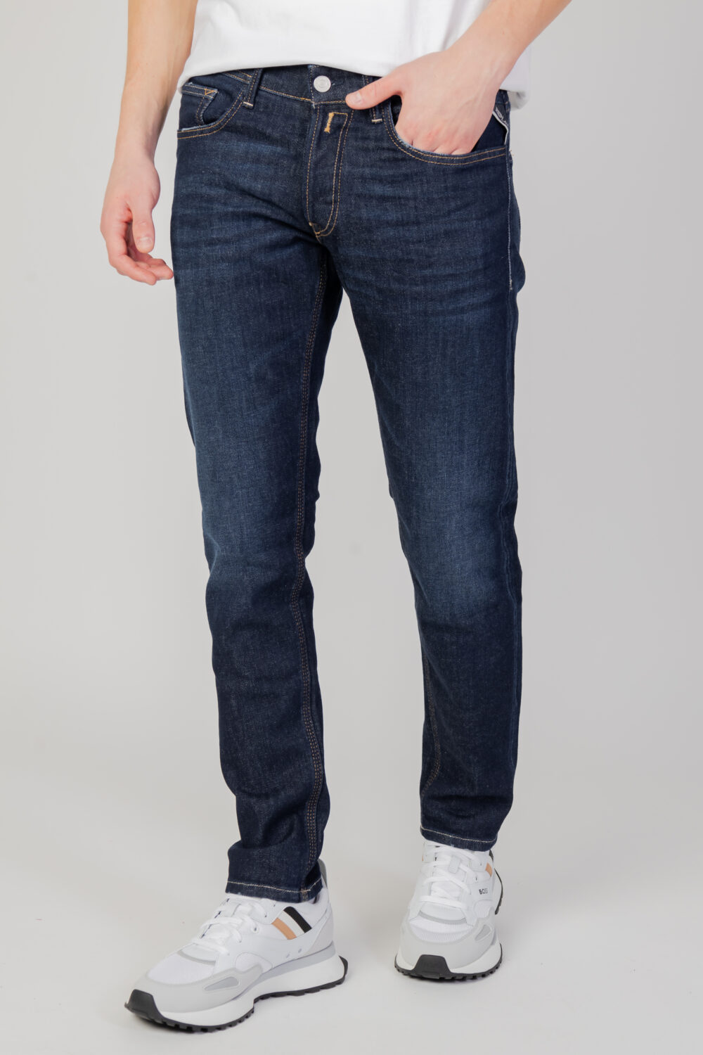 Jeans slim Replay willbi Blu - Foto 1