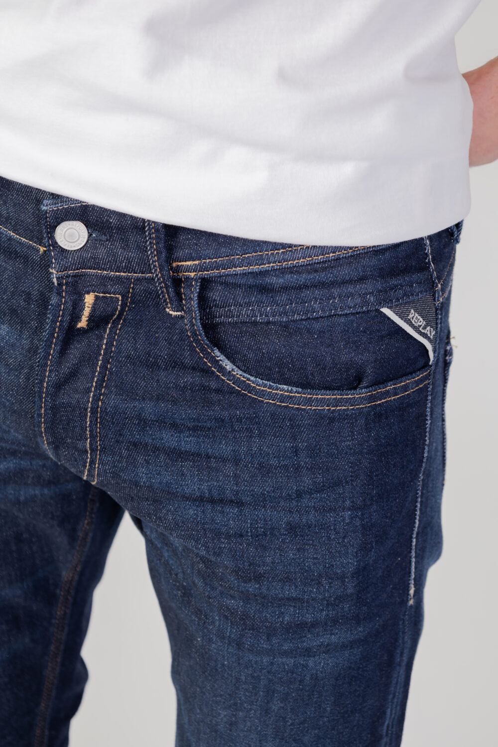 Jeans slim Replay willbi Blu - Foto 8