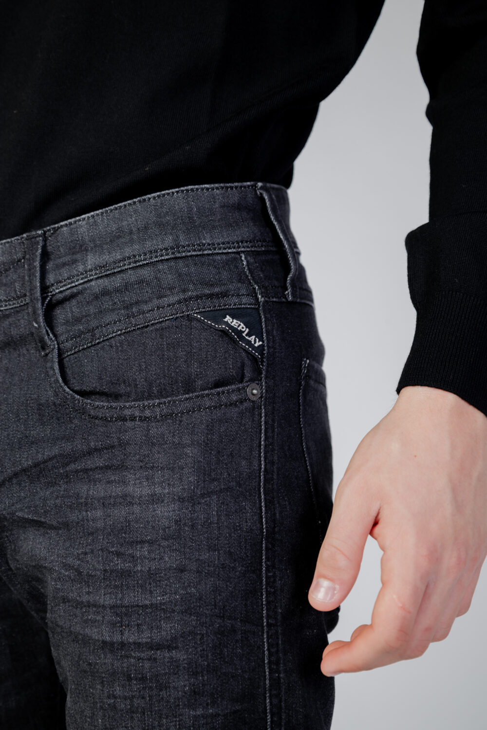 Jeans slim Replay anbass Nero - Foto 2