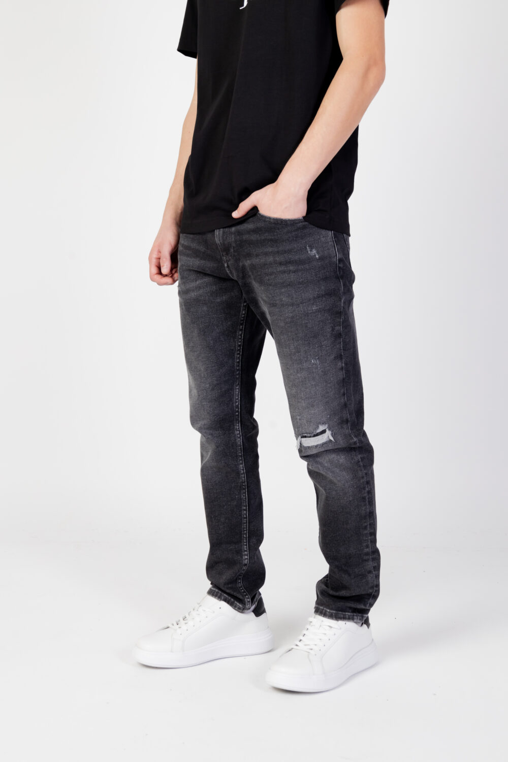 Jeans slim Tommy Hilfiger Jeans austin slim tprd dg7 Nero - Foto 5